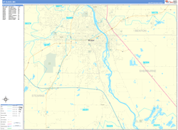 St. Cloud Wall Map Basic Style 2024